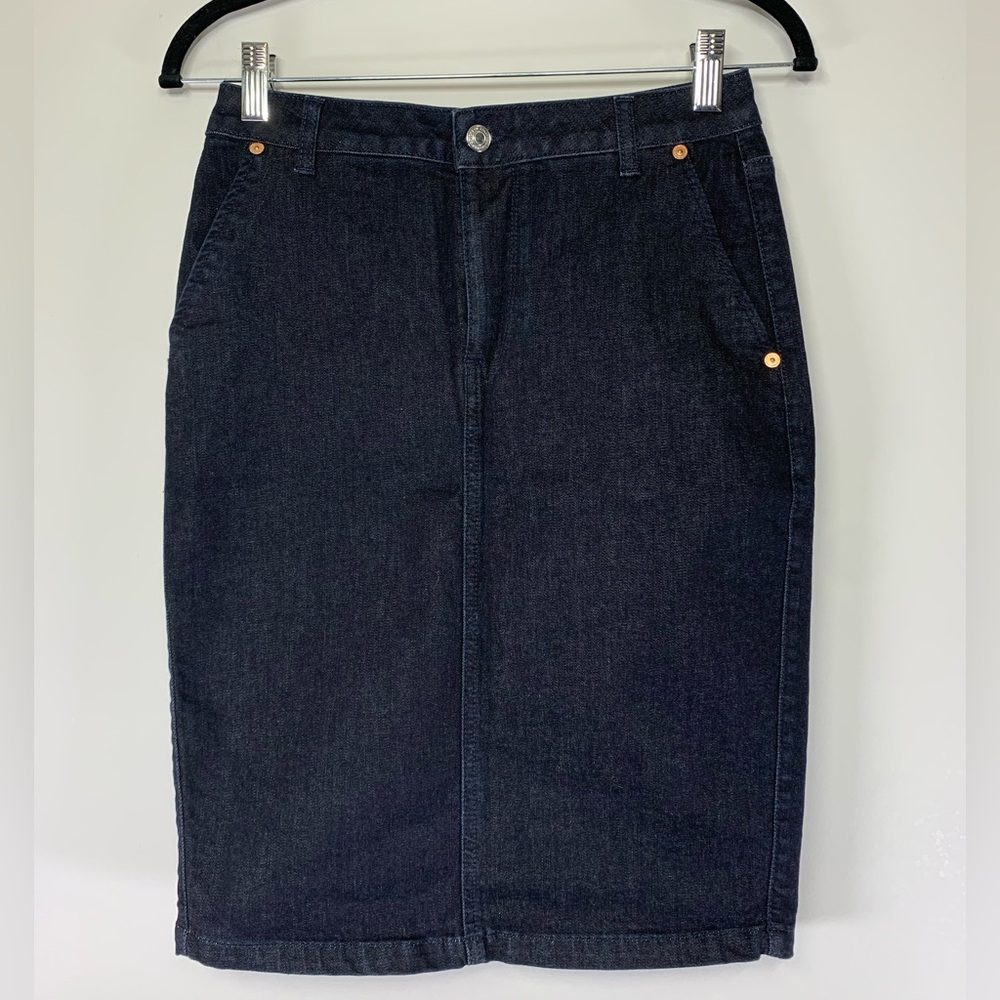 United Colors Of Benetton Dark Blue Pencil Skirt - Size‎ 28